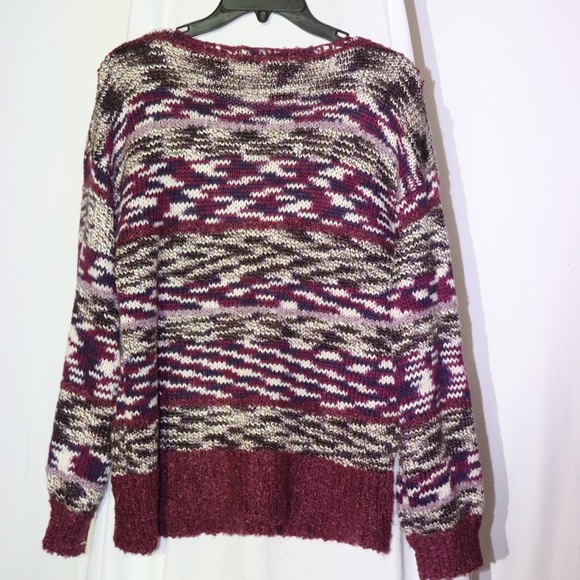 Purple Patterned Wool Sweater - Picture 2 of 2